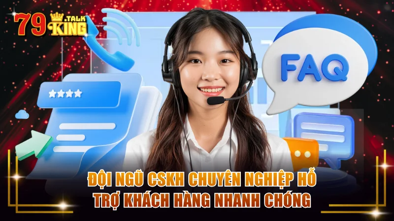 Đội ngũ CSKH chuyên nghiệp hỗ trợ khách hàng nhanh chóng