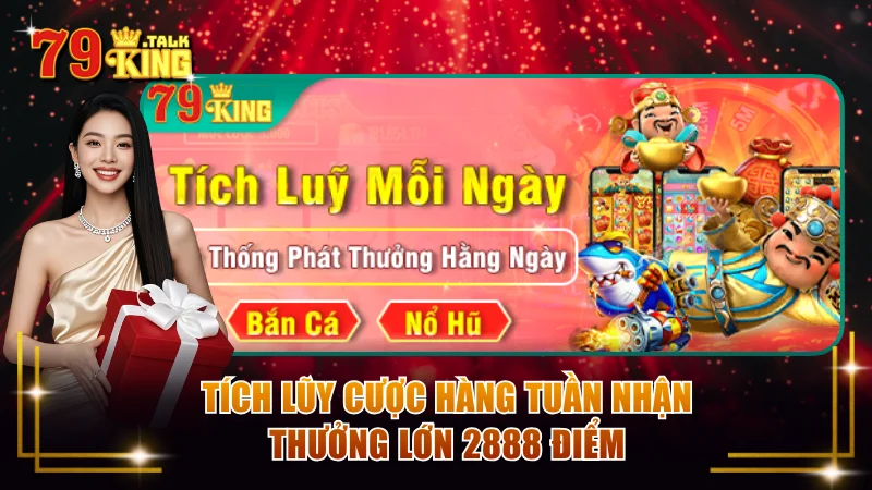 Tích lũy cược hàng tuần nhận thưởng lớn 2888 điểm