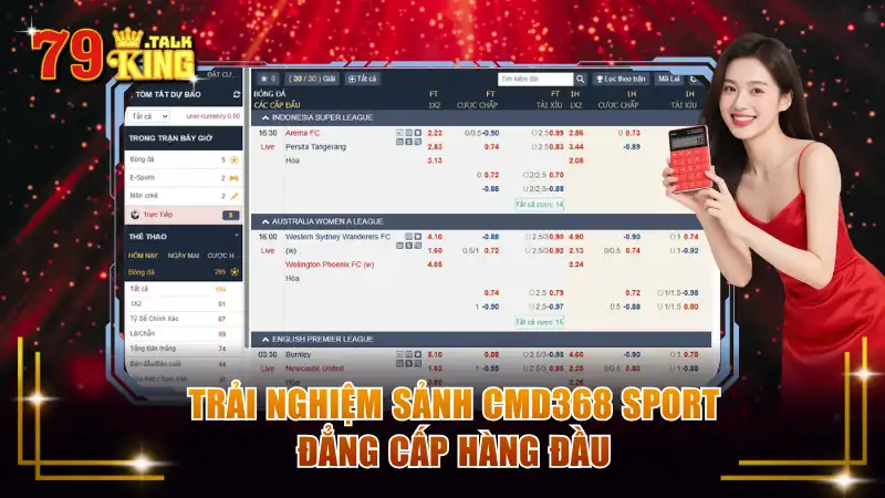 Trải nghiệm sảnh CMD368 Sport đẳng cấp hàng đầu