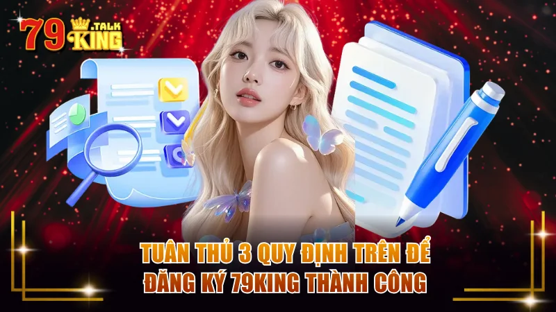 Tuân thủ 3 quy định trên để đăng ký 79KING thành công